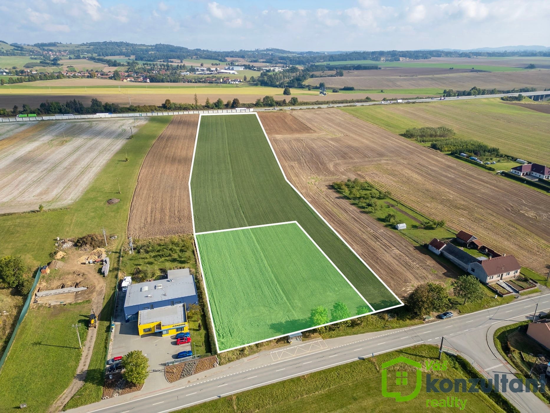 Prodej stavebního pozemku 5 000 m², Měřín