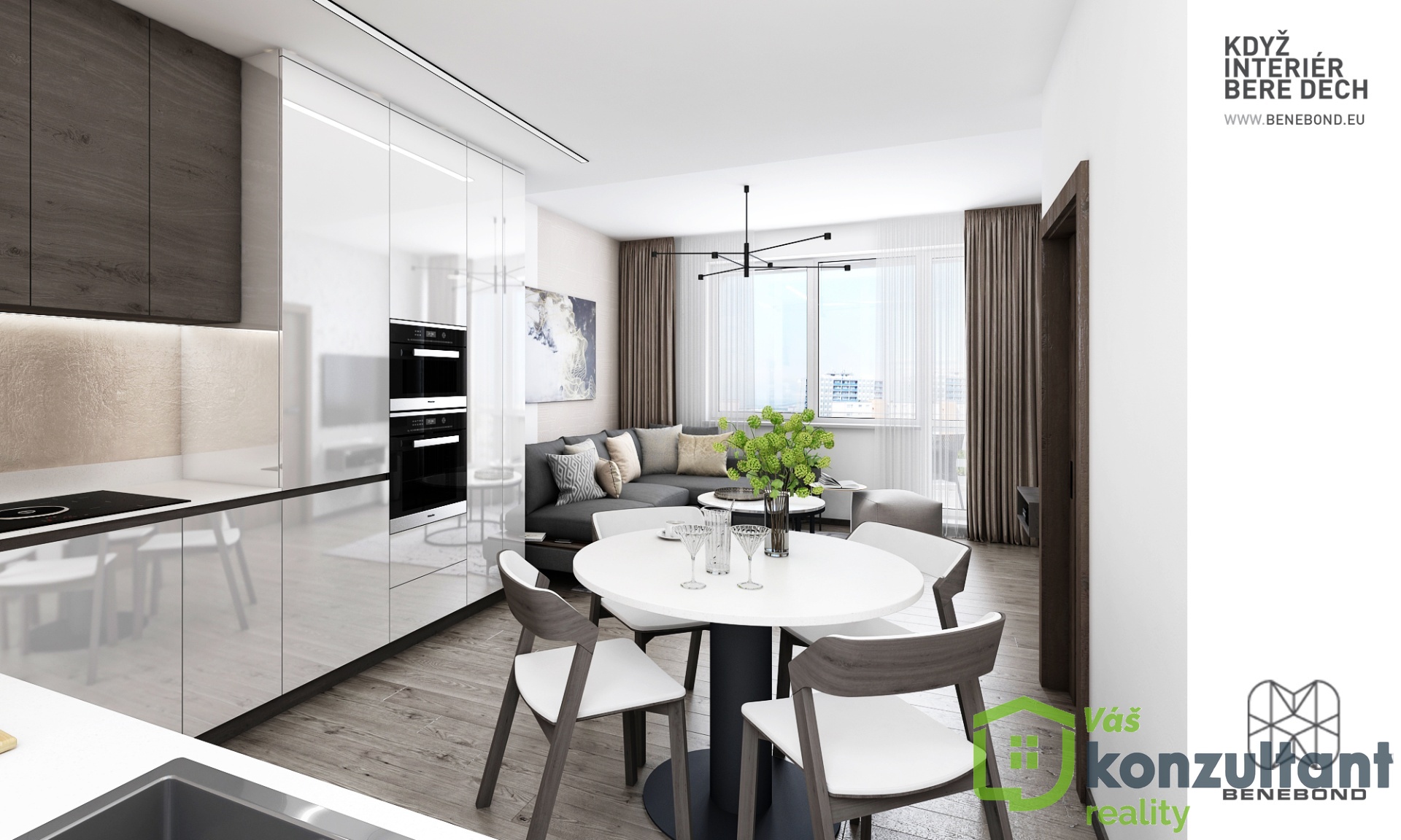 Prodej, Byty 2+kk, 61m² - Brno - Černovice
